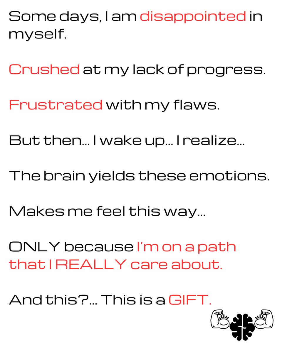 We often feel down on ourselves not because we deserve to feel this way, but because we understand that we can always be better! 💪