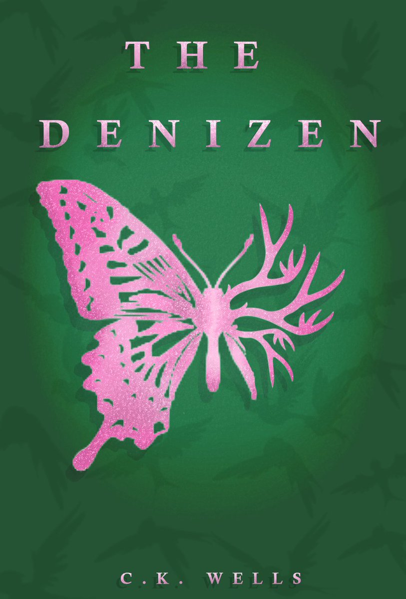 Good morning everyone! My co-author and I worked to create this book cover design for The Denizen! We are so proud of our first design idea 💚 Also check out our website in my bio to see the updated blurb and new art by C.!  
#WritingCommunity #booklover #TheDenizen #ckwells