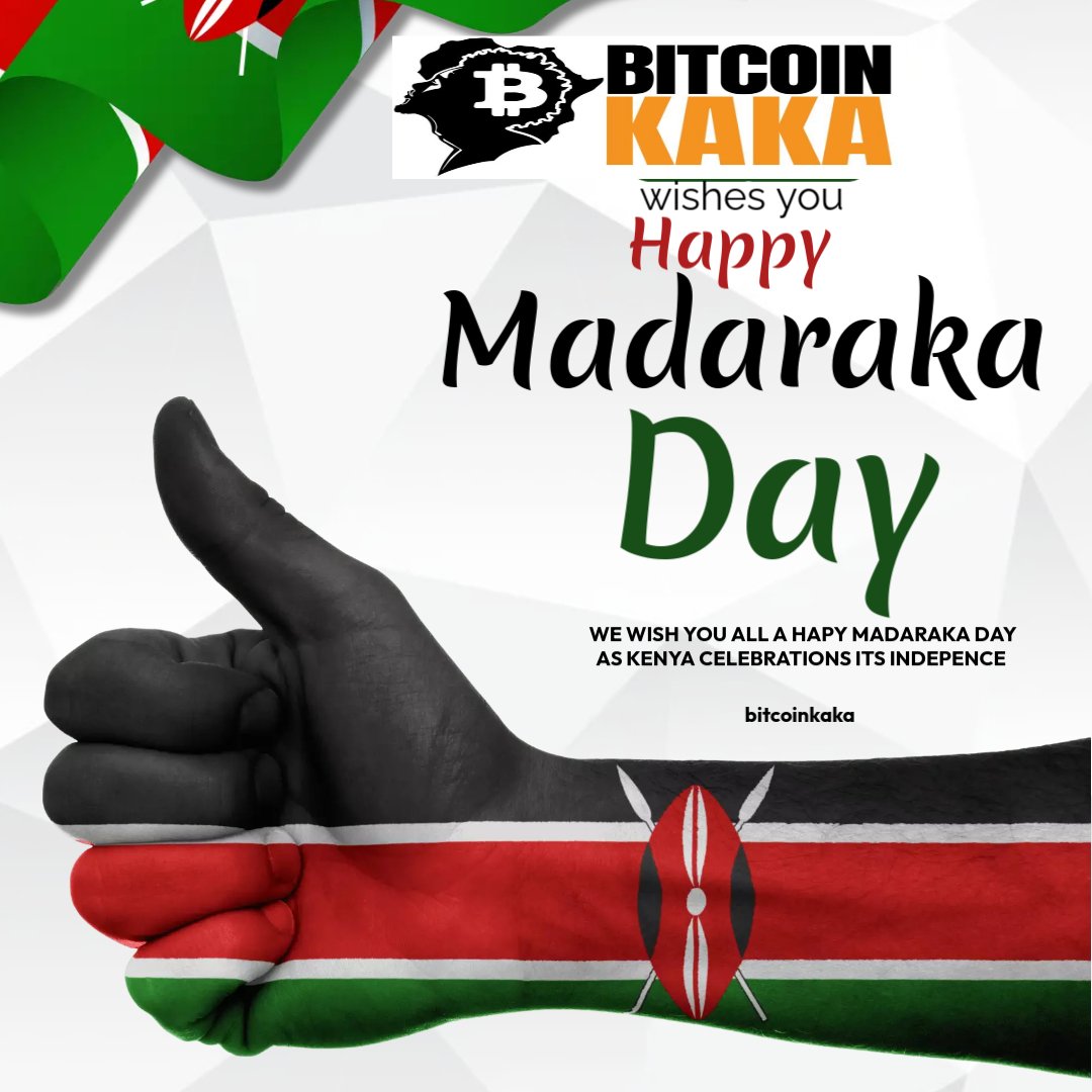 Happy madaraka day to all bitcoins, kenya