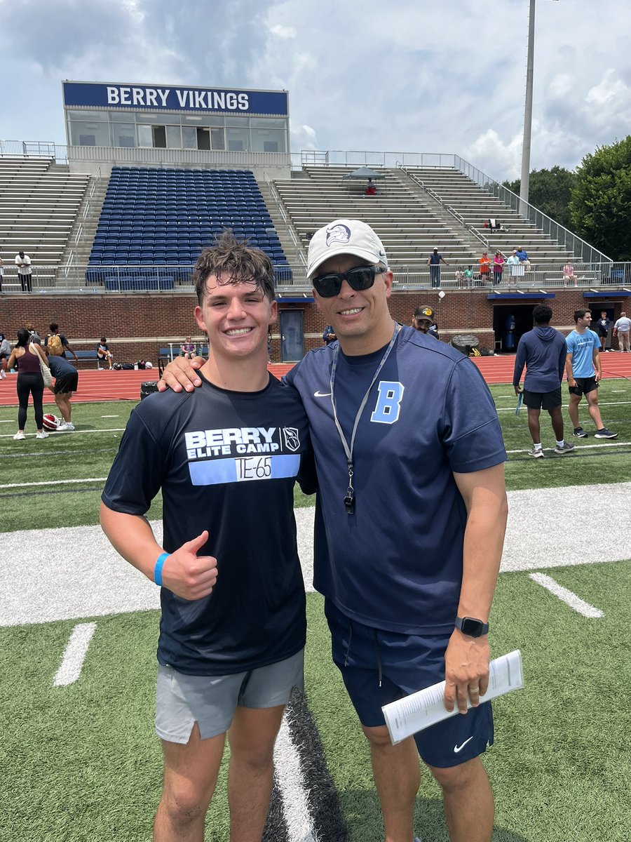 KorbynJarrett26's tweet photo. Had a great camp at Berry today! Thanks for having me! @coachargote53 @BerryFootball @coach_andyscott @CoachNava7 @WHSWildcatFB https://t.co/iBVJRvlKuC