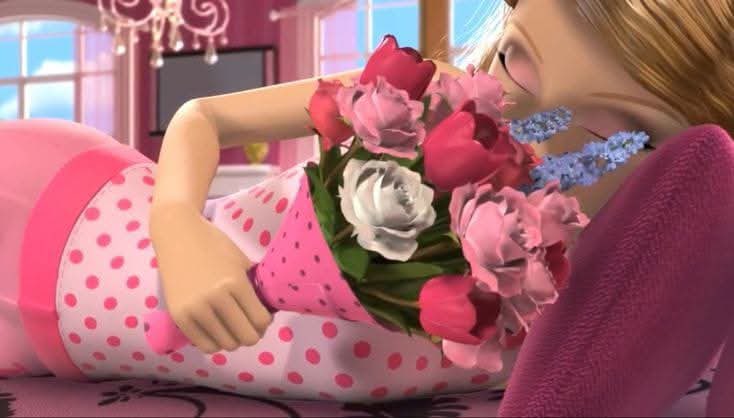 Las girls cuando nos regalan flores