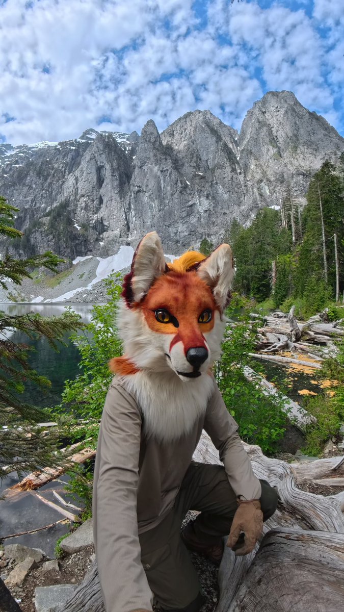 Hiked up to Lake Serene with some awesome people.  Lovely weather, beautiful views, and great company.

#fursuit #furry #pnw
