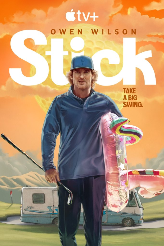 Take a big swing.

The first 3 episodes of #Stick, a new sports comedy starring Owen Wilson premieres this Wednesday, on #AppleTV+