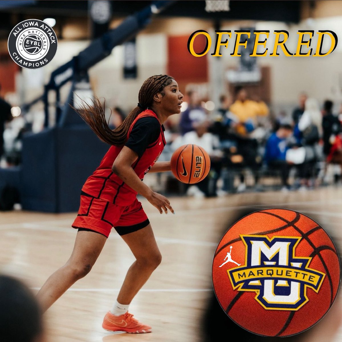 Jazlyn Rhodes (@jazlynrhodes) on Twitter photo After a great talk with <a href="/cconsuegra/">Cara Consuegra</a> I am blessed to announce iβve received an Offer from <a href="/MarquetteWBB/">Marquette WBB</a> ! Go Golden Eagles?!ππ
#SundayBlessings After a great talk with <a href="/cconsuegra/">Cara Consuegra</a> I am blessed to announce iβve received an Offer from <a href="/MarquetteWBB/">Marquette WBB</a> ! Go Golden Eagles?!ππ
#SundayBlessings