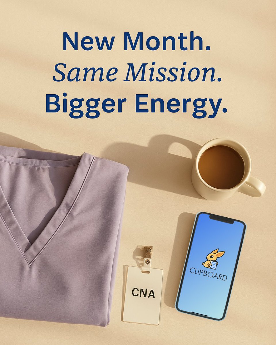 A new month doesn’t mean starting over.

It means showing up again, smarter, stronger, and more in control.
New Month. Same Mission. Bigger Energy.
#HelloJune #ClipboardCrew #ClipboardHealth #ClipboardCares #CareWithPurpose #HealthcareStrong #StartFresh