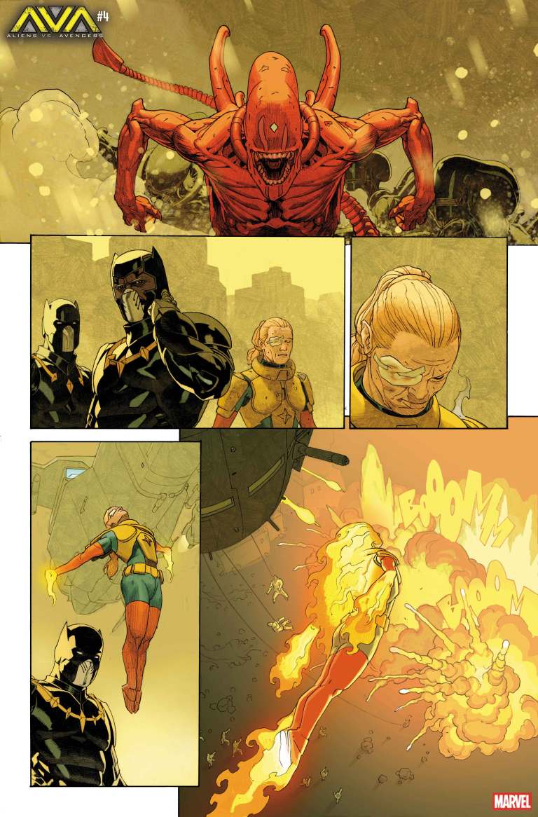 Aliens Vs Avengers #4 PREVIEW! This will be the finale, it releases on June 18th!
