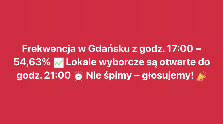 Do dzieła #Gdansk! 🗳️