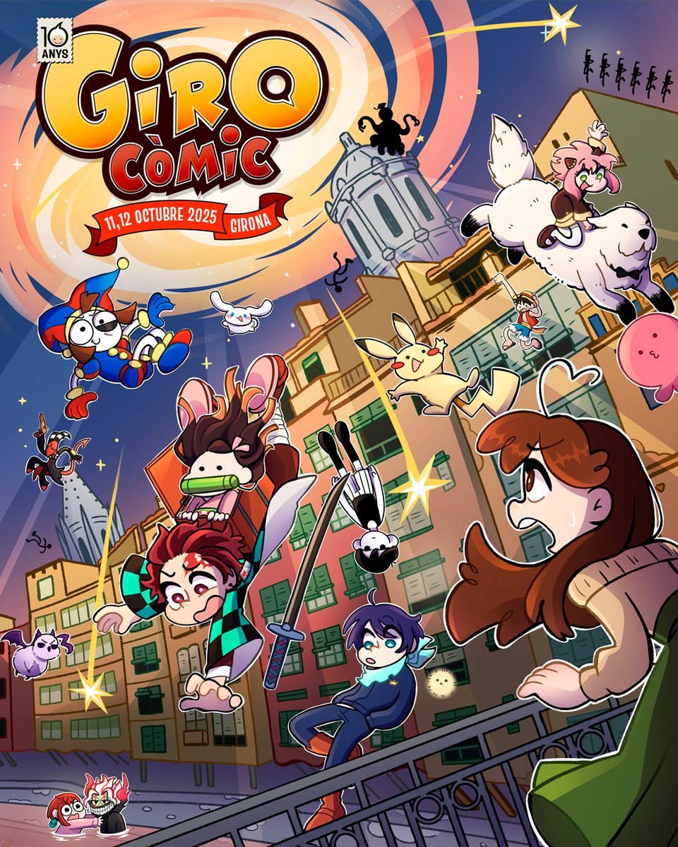 Girocòmic (@girocomic) on Twitter photo 🎉 Ja tenim cartell oficial de la #Girocòmic2025!
Obra de Cristina Parra Moiseeva, coneguda com a Crisartss! Una proposta vibrant que captura l’esperit del saló! ✨
🎨 Nou logo a càrrec del dissenyador Xavi Esteve!
📅 Ens veiem l’11 i 12 d’octubre a <a href="/firadegirona/">Fira de Girona</a> ! 🎉 Ja tenim cartell oficial de la #Girocòmic2025!
Obra de Cristina Parra Moiseeva, coneguda com a Crisartss! Una proposta vibrant que captura l’esperit del saló! ✨
🎨 Nou logo a càrrec del dissenyador Xavi Esteve!
📅 Ens veiem l’11 i 12 d’octubre a <a href="/firadegirona/">Fira de Girona</a> !