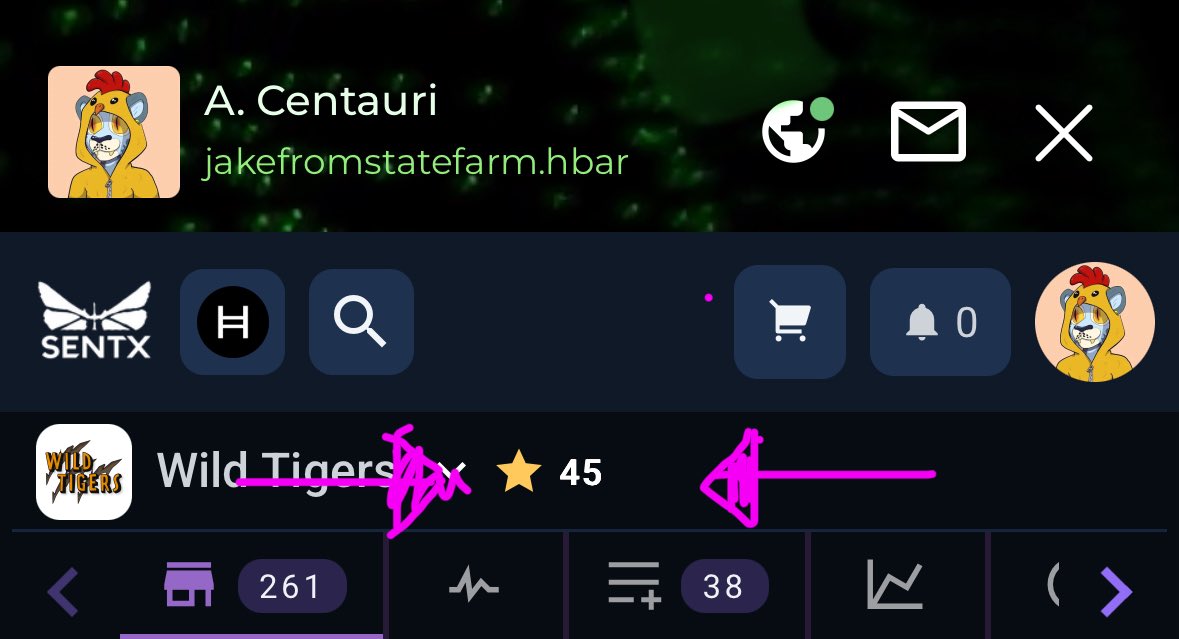 JakeFromStateFarm (@hbarisbetter) on Twitter photo It’s a free and easy way to go show some love for <a href="/wildtigers_nft/">Wild Tigers 🐯</a> and any of your favorite NFT collections
Connect wallet and press the ⭐️ on sentx. That’s all.
Support the ones ya like 👍 It’s a free and easy way to go show some love for <a href="/wildtigers_nft/">Wild Tigers 🐯</a> and any of your favorite NFT collections
Connect wallet and press the ⭐️ on sentx. That’s all.
Support the ones ya like 👍