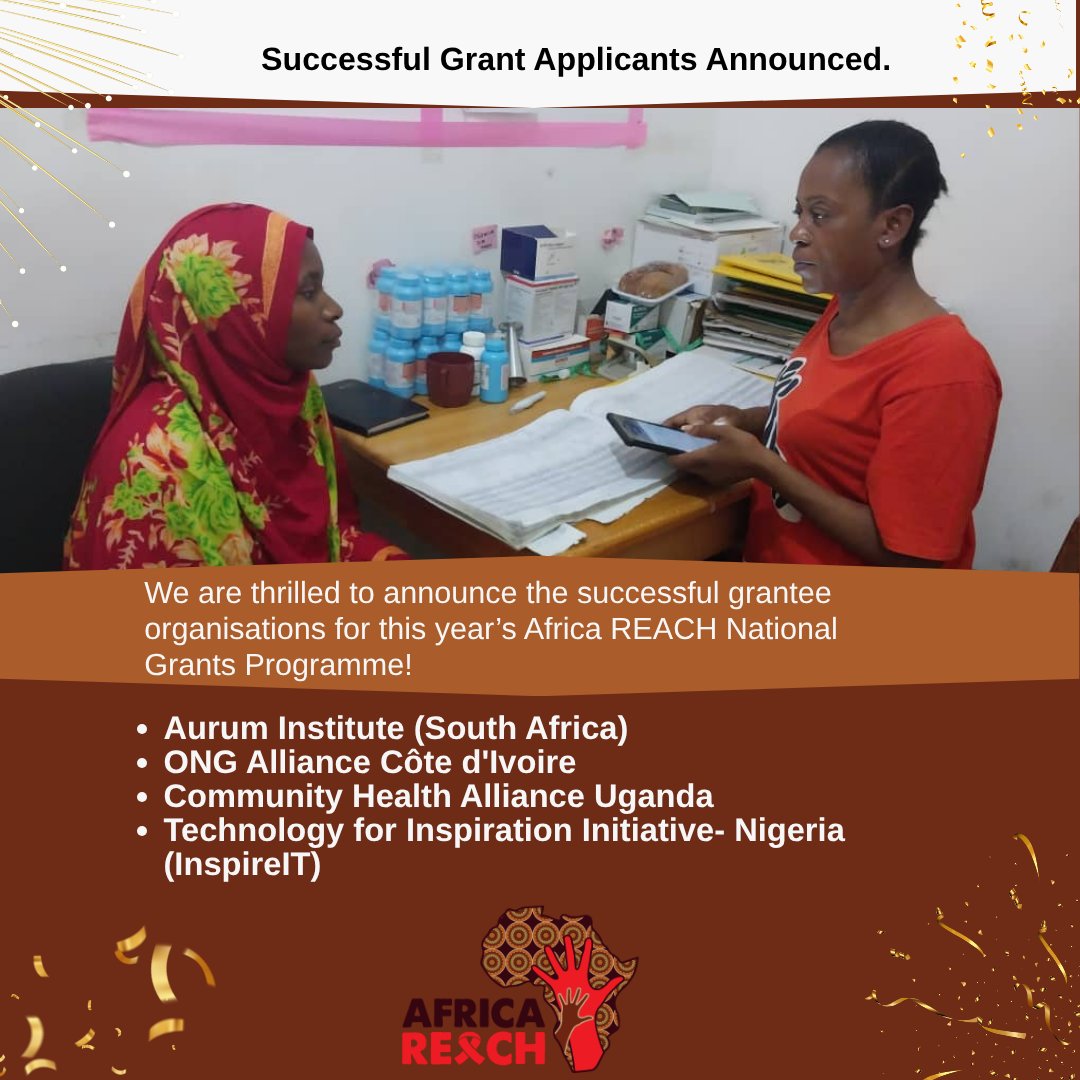 We are thrilled to announce the successful grantee organisations for this year’s #AfricaREACH National Grants Programme!
This year’s grant cycle focuses on advocacy for equitable access to long-acting #HIVprevention and treatment options across Africa.