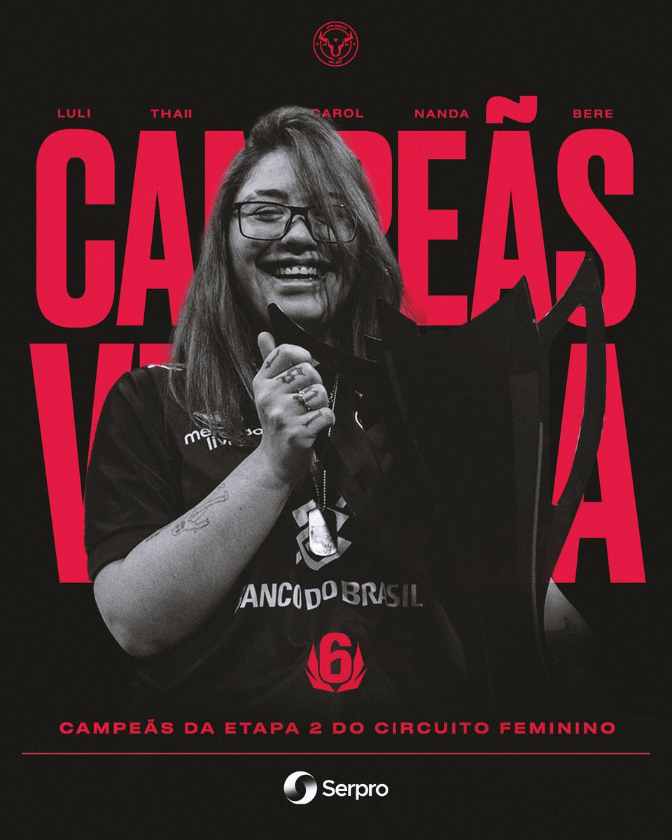 OS TEMPOS NORMAIS VOLTARAM PRA W7M <a href="/SERPRO/">Serpro</a> 🔥

Pela segunda etapa do Circuito Feminino, as touras aplicam 2x0 no placar e vencem essa etapa!

É só o começo da line, ainda muitas coisas virão! #GoBulls🤘