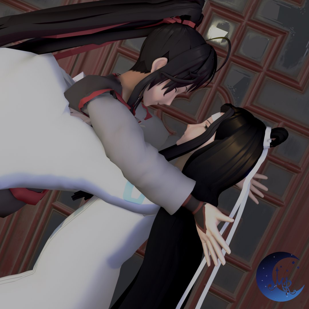 Moonraiin's tweet photo. Models are still WIP, but I wanted to try something. ♥

#WangXian #WIP #Blender #3D https://t.co/kgKL5cD97o