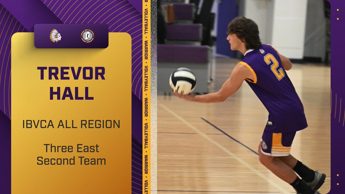 Congratulations to Trevor Hall on being named to the IBVCA All-Region Three East Second Team! Proud of our Warrior representing Scottsburg Volleyball! #GoWarriors