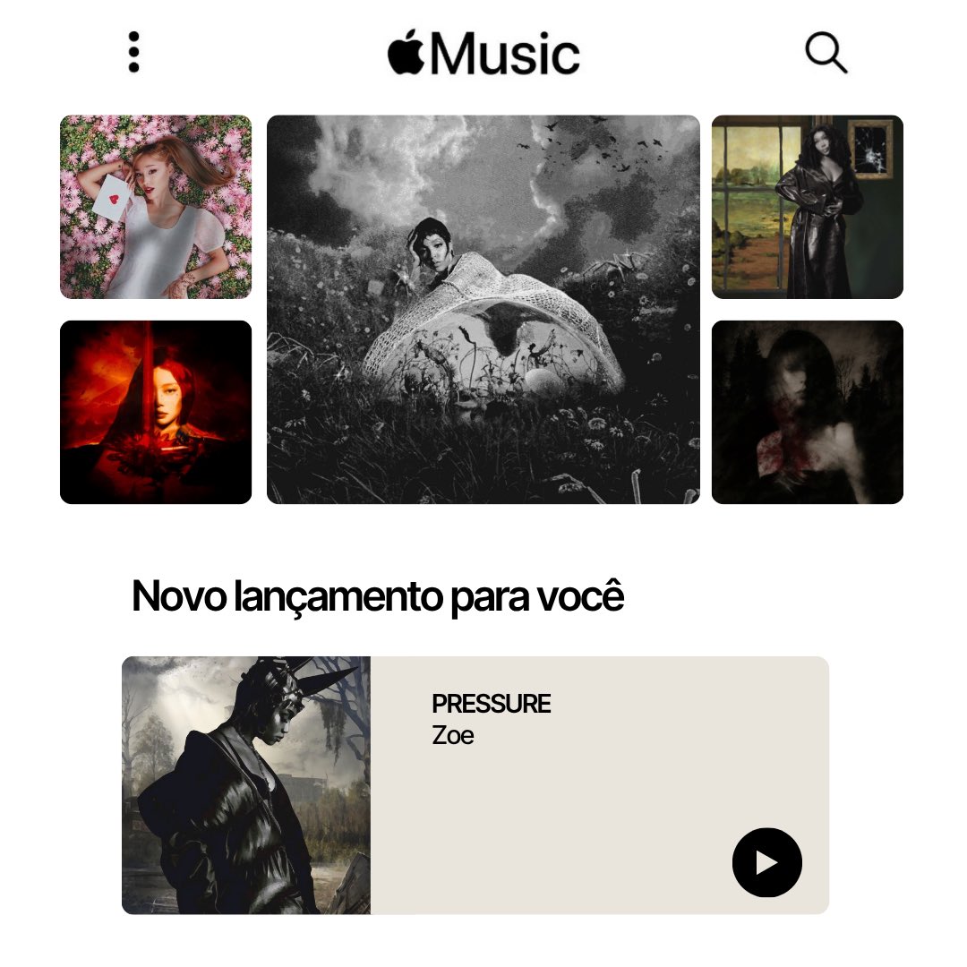 “PRESSURE”, “MONALISA”  e #AFWBOTS! estão sendo divulgados na aba principal da Apple Music.