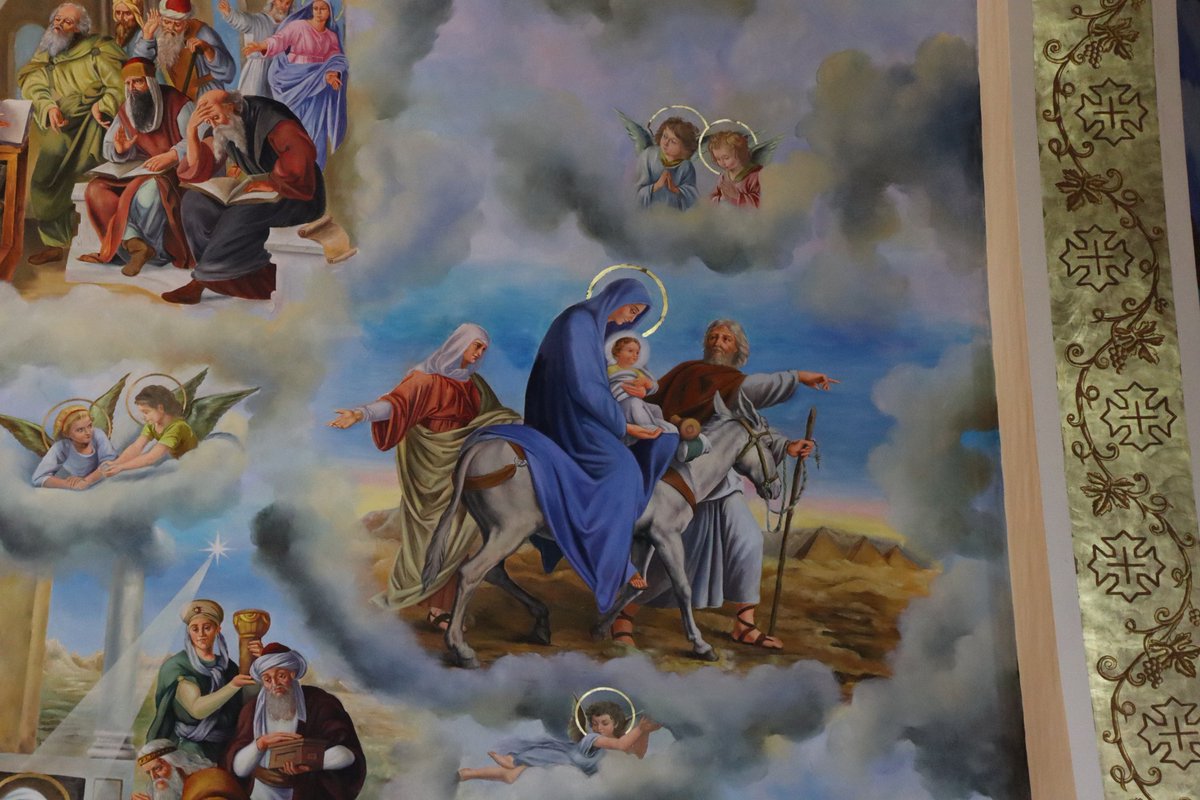 This is the only icon I found in Egypt of Salome accompanying the Holy Family in Egypt. This is a very strong tradition in the Tewahdo Church.