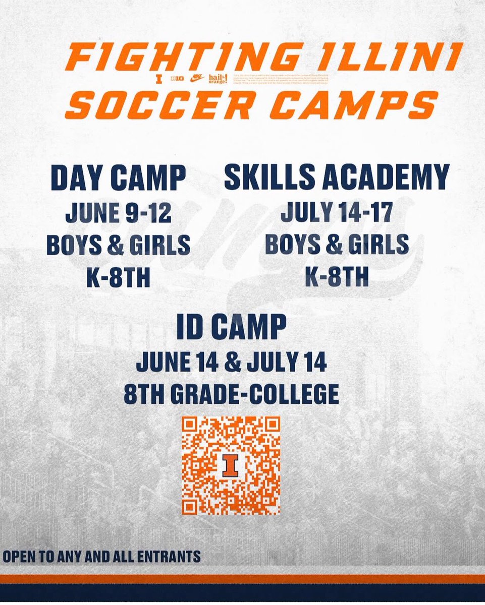 Katie Hultin(She/Her) (@katiehultin) on Twitter photo Less than 2 weeks away from our first <a href="/IlliniSoccer/">Illinois Soccer</a> ID camp of the summer and about 1 week away from our first day camp!
Sign up soon! Spots are limited!
fightingillinisoccercamps.total camps.com Less than 2 weeks away from our first <a href="/IlliniSoccer/">Illinois Soccer</a> ID camp of the summer and about 1 week away from our first day camp!
Sign up soon! Spots are limited!
fightingillinisoccercamps.total camps.com