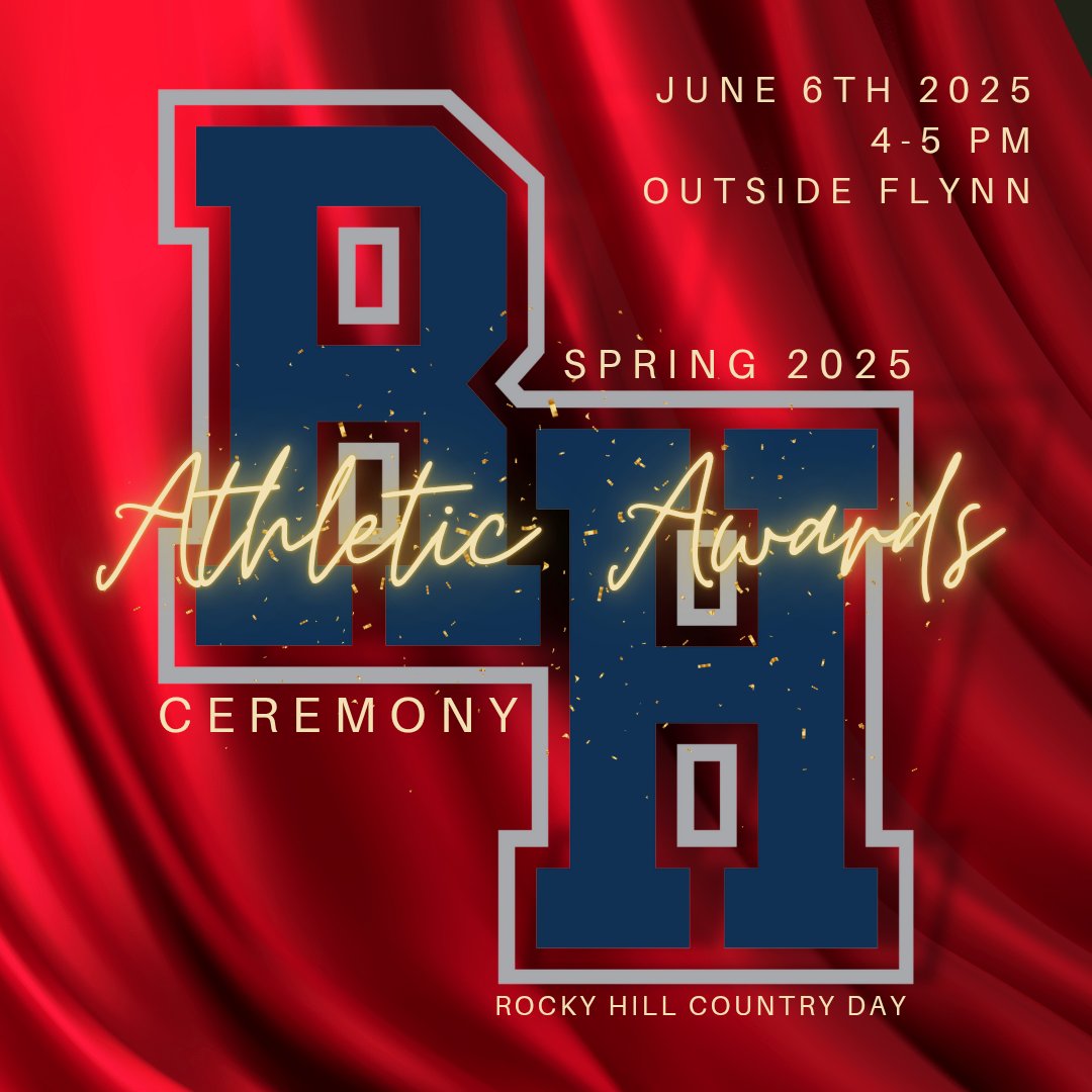 Rocky Hill Mariners (@rhcdmariners) on Twitter photo On Friday 6/6/25 is the <a href="/RockyHillCD/">Rocky Hill Country Day School</a> 2025 Spring Athletic Awards Ceremony!
.
Location: Outside Flynn Entry
Time: 4-5pm
.
Bring a chair and celebrate our student athletes!
.
<a href="/NEPSAC/">NEPSAC ®</a> <a href="/SENE_Sports/">S.E.N.E.I.S.A.A.</a> On Friday 6/6/25 is the <a href="/RockyHillCD/">Rocky Hill Country Day School</a> 2025 Spring Athletic Awards Ceremony!
.
Location: Outside Flynn Entry
Time: 4-5pm
.
Bring a chair and celebrate our student athletes!
.
<a href="/NEPSAC/">NEPSAC ®</a> <a href="/SENE_Sports/">S.E.N.E.I.S.A.A.</a>