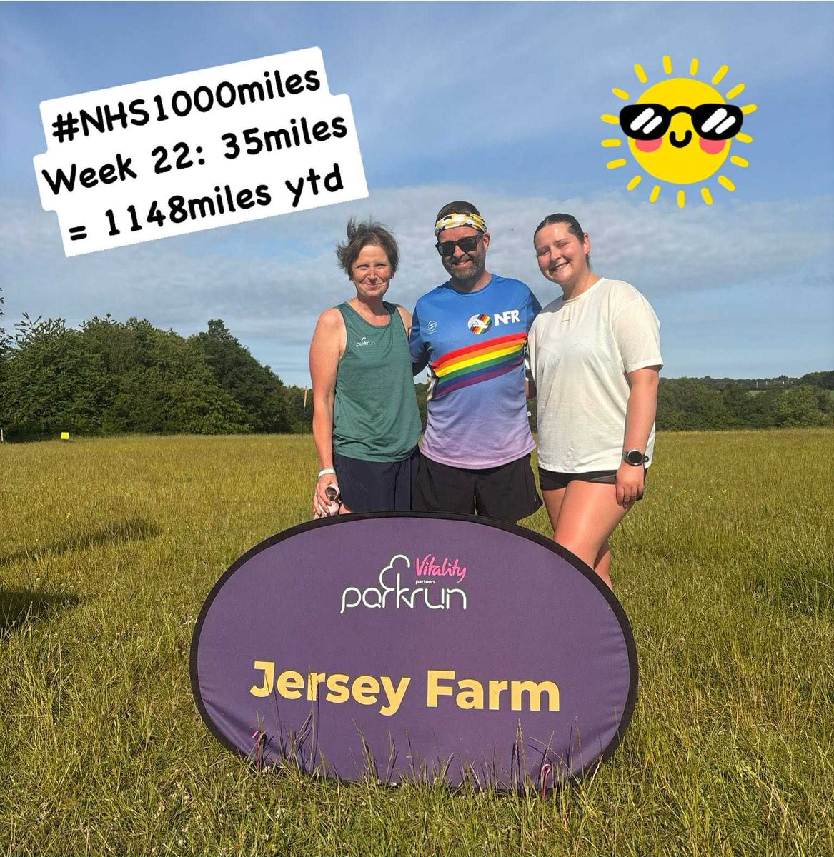 ๐ Kath Evans RGN RSCN ๐๐ (@kathevans2) on Twitter photo Looking forward to #nhs1000miles updates ๐
It was lovely to enjoy <a href="/parkrunUK/">parkrun UK</a> at Jersey Farm with our cousin Jon who was visiting this weekend, there was a great turnout!
& we had a fantastic turnout at Beehive ๐ #JuniorParkRun this morning too! ๐๐ปโโ๏ธ Looking forward to #nhs1000miles updates ๐
It was lovely to enjoy <a href="/parkrunUK/">parkrun UK</a> at Jersey Farm with our cousin Jon who was visiting this weekend, there was a great turnout!
& we had a fantastic turnout at Beehive ๐ #JuniorParkRun this morning too! ๐๐ปโโ๏ธ