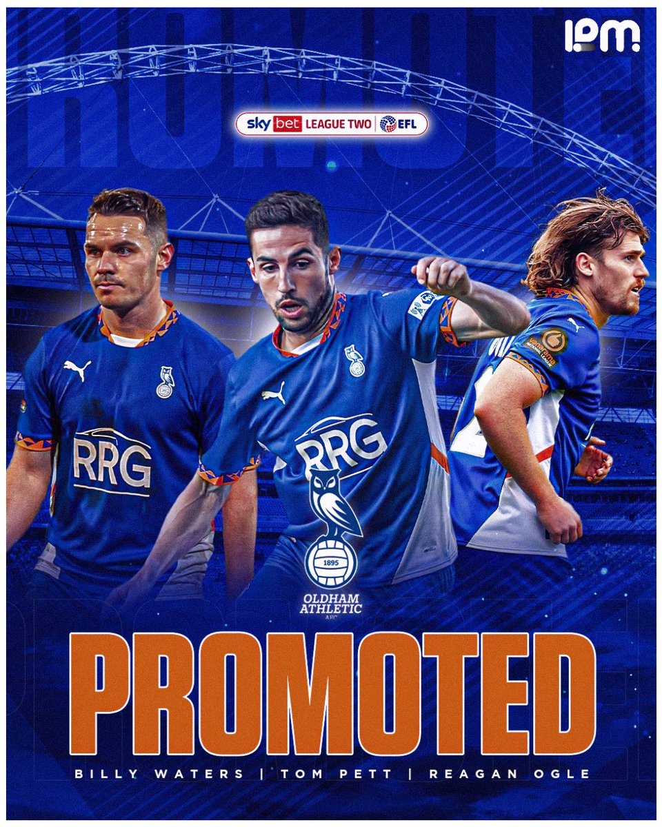 LPM_agents's tweet image. Massive congratulations to @OfficialOAFC 🏆and our clients @Pettzsta 👏🏻 @Reaganogle 👏🏻@_BillyWaters 👏🏻
#Promotion #EFL #OAFC ⚽️