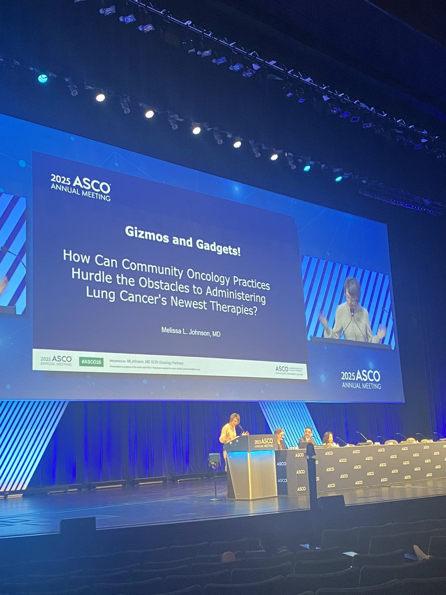 SarahCannonDocs's tweet image. Dr. Melissa Johnson tackled how community oncology can deliver cutting-edge lung cancer therapies:
🔹 Not all bispecifics need inpatient care
🔹 Tarlatamab = outpatient-friendly
🔹 Innovative care models = better access
#LungCancer #Immunotherapy #SCRI #ASCO25