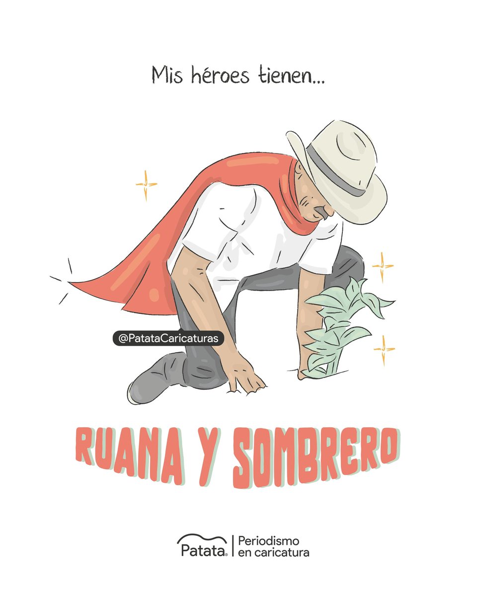 Feliz día a nuestros héroes de ruana y sombrero 🦸🏽‍♂️🦸🏼‍♀️