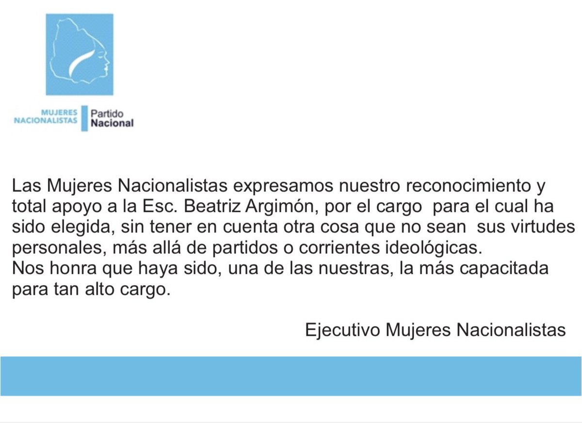 Nuestro sincero reconocimiento y felicitaciones a la Esc. <a href="/beatrizargimon/">Beatriz Argimón</a>