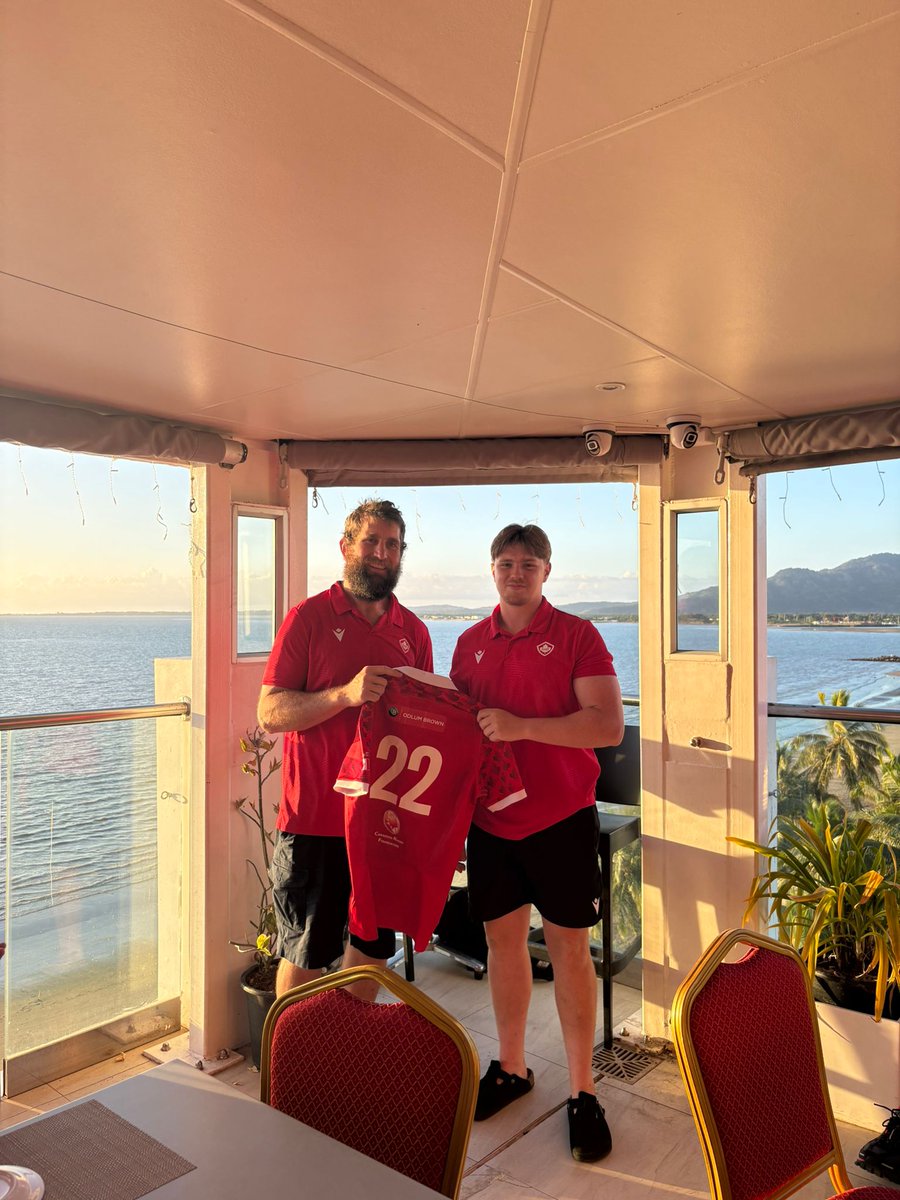 Jersey Presentation in Fiji 🇫🇯 

Canada's U20 Men's Rugby Team is gearing up to play their second match of the Oceania Rugby U20s Challenge tonight against Fiji at 7:00pm PT / 10:00pm ET (June 1) / 2:00pm Local (June 2)

📺 Watch live on RugbyPass TV

#RugbyCA | #OneSquad