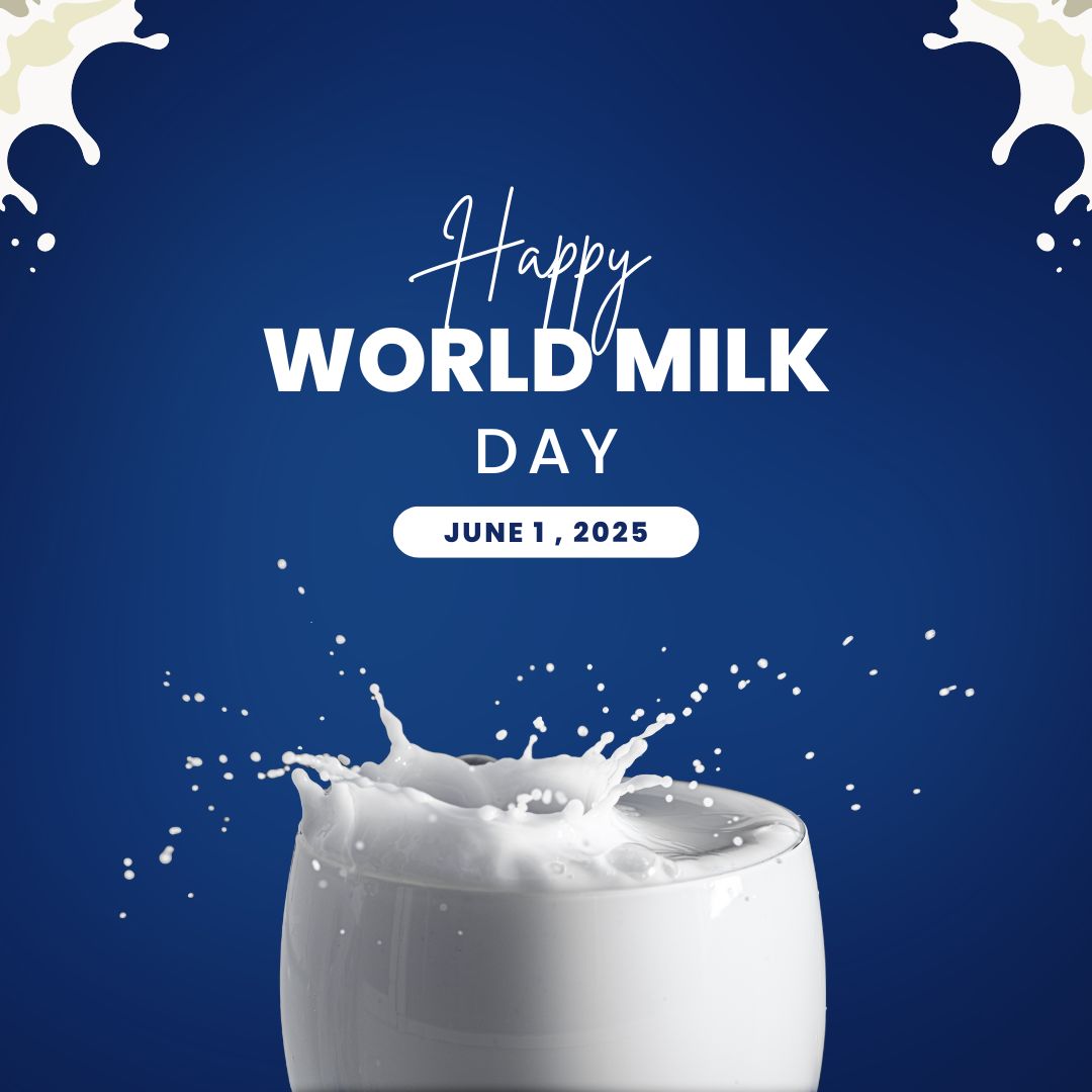Happy World Milk Day!

Today, we’re raising a glass to the dairy farmers who keep our communities nourished—one milking at a time.

Milk is more than just a staple on the table—it’s a symbol of hard work, dedication, and the strength of our agricultural roots.

#WorldMilkDay