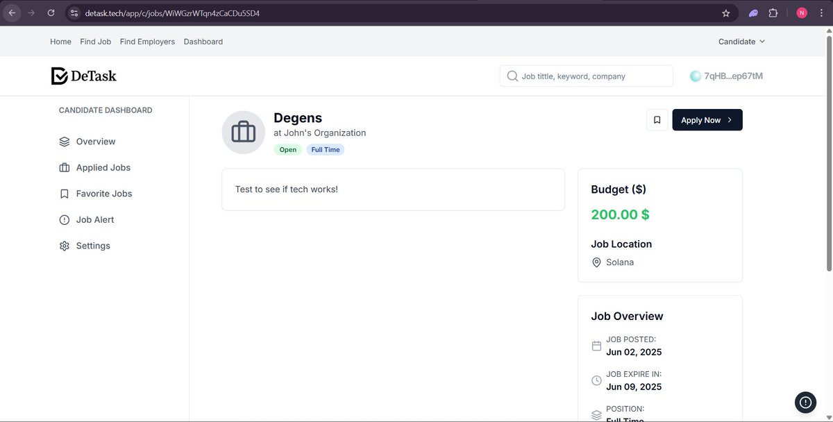 DetaskTech's tweet image. The Find Employers feature on Detask isn’t just a directory—it’s a gateway to verifiable, transparent, and trustless collaboration between freelancers and decentralized organizations.

Search and Discovery: Users can search employers by name, industry, keywords, or skills.…