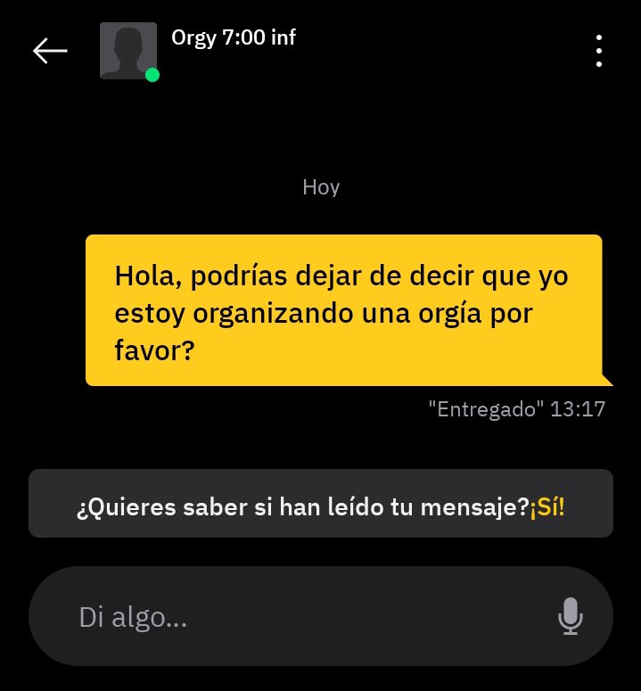 Comunidad de Chihuahua, no estoy organizando ningún tipo de orgy, no se dejen engañar