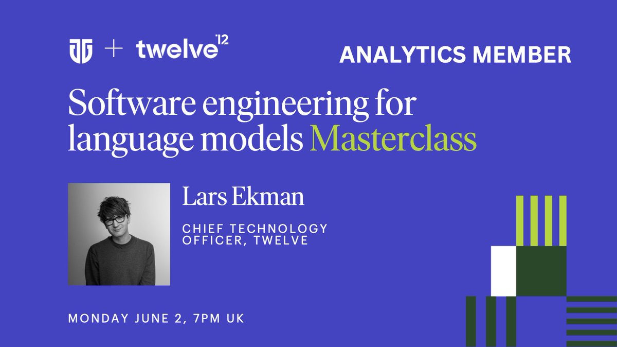Twelve football (@twelve_football) on Twitter photo Our next Analytics Members Masterclass is tomorrow: Software engineering for language models with Lars Ekman.
To find out more about the session (and how to become an Analytics Member) click here:trainingground.guru/upcoming-masteā¦ā¦š
<a href="/twelve_football/">Twelve football</a> <a href="/Soccermatics/">David Sumpter</a> <a href="/David_laslo93/">David Laszlo</a> Our next Analytics Members Masterclass is tomorrow: Software engineering for language models with Lars Ekman.
To find out more about the session (and how to become an Analytics Member) click here:trainingground.guru/upcoming-masteā¦ā¦š
<a href="/twelve_football/">Twelve football</a> <a href="/Soccermatics/">David Sumpter</a> <a href="/David_laslo93/">David Laszlo</a>
