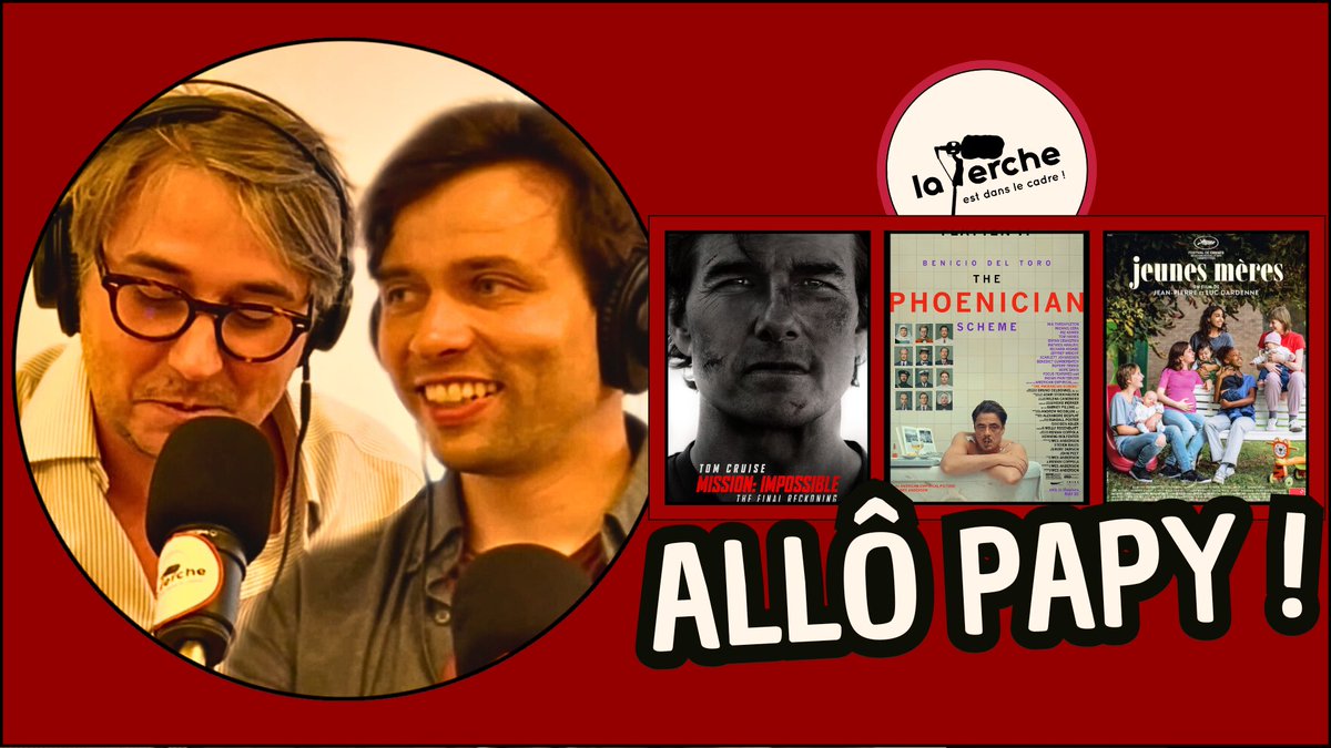 LaPerchePodcast's tweet photo. 🖥️🎧NOUVEL ÉPISODE DISPO EN AUDIO &amp; VIDÉO !

💥 Au programme :  

- 🏃 MISSION IMPOSSIBLE 8
- 💸 THE POENICIAN SCHEME 
- 🍼 JEUNES MÈRES 
- 🏖️ HOT MILK

…&amp; more !

✨À regarder ici :
https://t.co/9NU6DLFA1J… https://t.co/lXJxd3VAIV