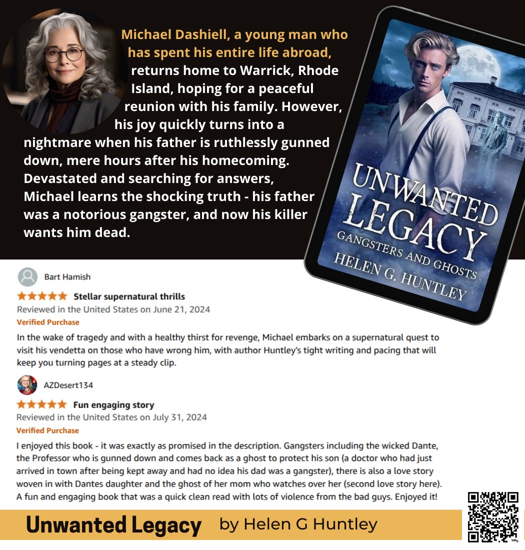 We♥️2Read (@wh2r_ol) on Twitter photo Unwanted Legacy: Gangsters and Ghosts
by <a href="/HelenGHuntley1/">Helen G Huntley, Author</a> @pcast_ol @sffh_ol <a href="/writers_ol/">Writers Highlights</a> @fiction_ol @mjathols
Travel back in time to 1935, where danger lurks in every shadow and secrets have a sinister way of unveiling themselves
Direct amazon.com/dp/B0CWTLQXB4 Unwanted Legacy: Gangsters and Ghosts
by <a href="/HelenGHuntley1/">Helen G Huntley, Author</a> @pcast_ol @sffh_ol <a href="/writers_ol/">Writers Highlights</a> @fiction_ol @mjathols
Travel back in time to 1935, where danger lurks in every shadow and secrets have a sinister way of unveiling themselves
Direct amazon.com/dp/B0CWTLQXB4