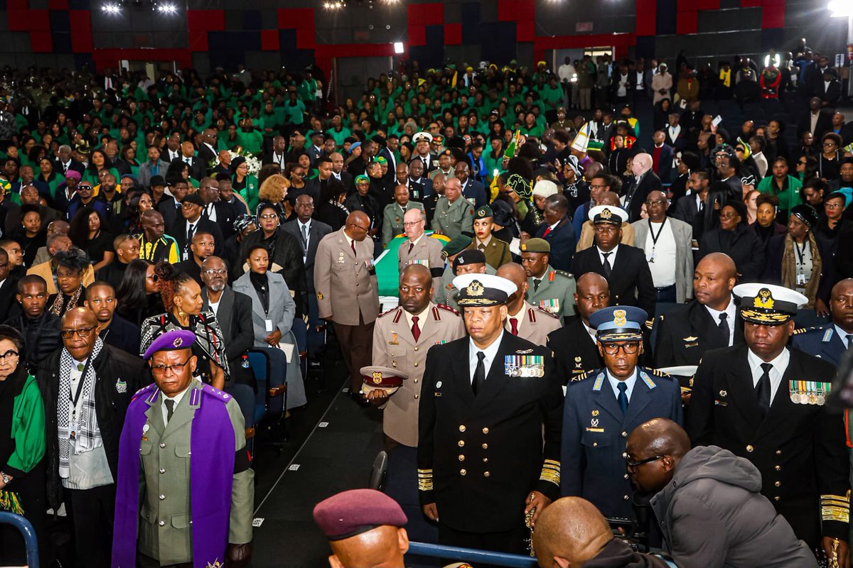 Yesterday, we laid to rest Mama Gertrude Shope, a true servant of the people 🇿🇦. A freedom fighter, leader, and pillar of our democracy, she stood firm for justice, dignity and the empowerment of women. 
Rest in Peace Mother of our democracy 🕊️