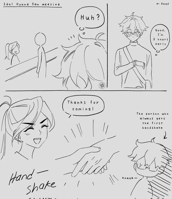 I kinda wanna do the other prompt.. (1/2)
Day 1: Idol x Fan

#LukaHyuweek #HyuLukaweek #ALNST #hyuluka #lukahyuna #alienstage #에이스테 