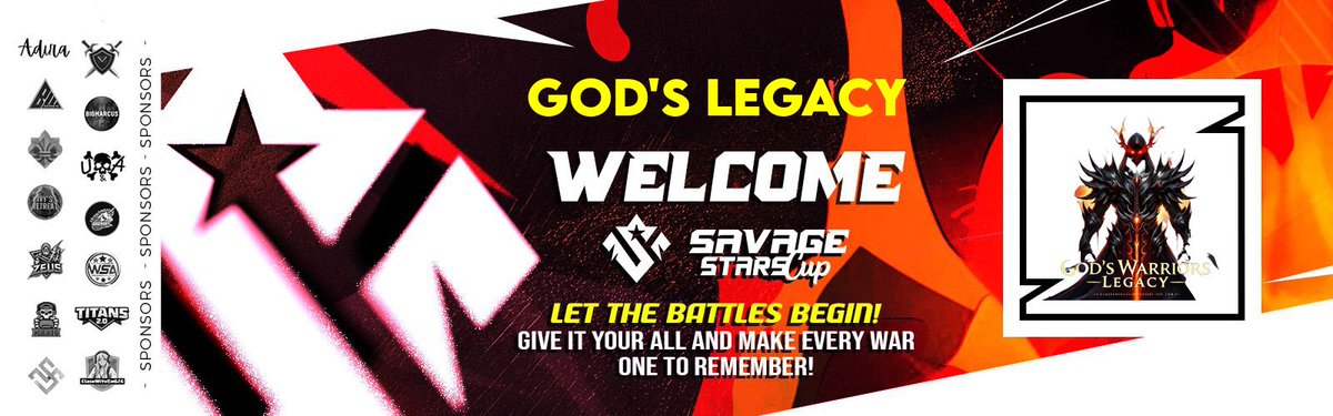 Los dos teams de Gods E-Sports ya estamos inscritos y aceptados en el torneo de <a href="/savagestarscup/">Savage Stars Cup</a>, vamos duro💪🔥

Vamos con todo God's 🔥💪
<a href="/Gods_familycoc/">GOD’S FAMILY</a> <a href="/GodsMaska/">God's⚡Maska</a> <a href="/Rubbito077Gods/">Rubby077Coc</a> <a href="/killer_raincoc/">⚡️KILLER RAIN⚡️</a>