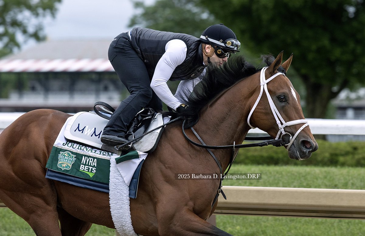 With Umberto Rispoli up, JOURNALISM put in a 'terrific workout' (Dave Grening's words) this morning at Saratoga. The Michael McCarthy-trained Preakness winner is now confirmed for the Belmont Stakes.

Related Dave Grening article:

drf.com/news/journalis…