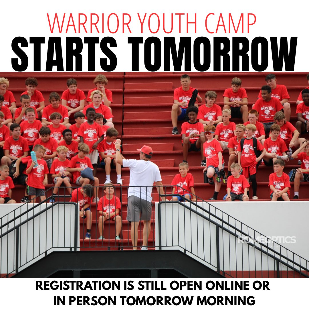 Youth Camp gets going tomorrow!

All you need is cleats, water, and be ready to compete!

Gates open at 9:30 AM!
#EDGE
