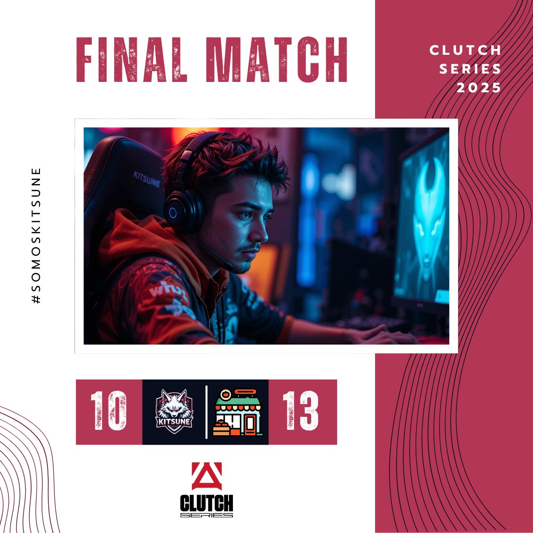 Lo tuvimos muy cerca. Nos quedamos fuera del playoff tras caer 10-13 en la clutch series. No fue el resultado que queríamos pero volveremos más fuertes. GG 💔 #SomosKitsune