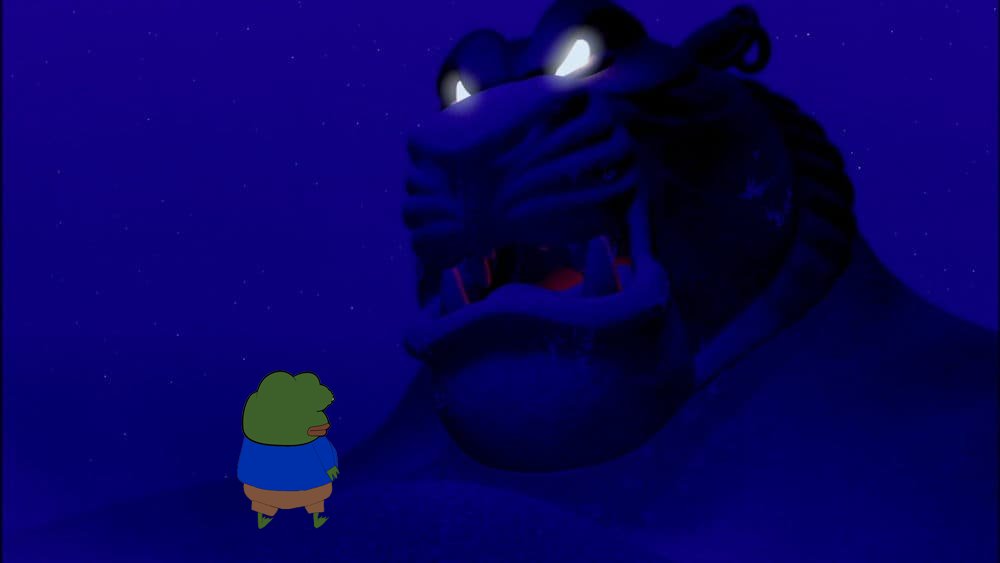Only one may enter here. One whose worth lies far within. The pepe in the rough.