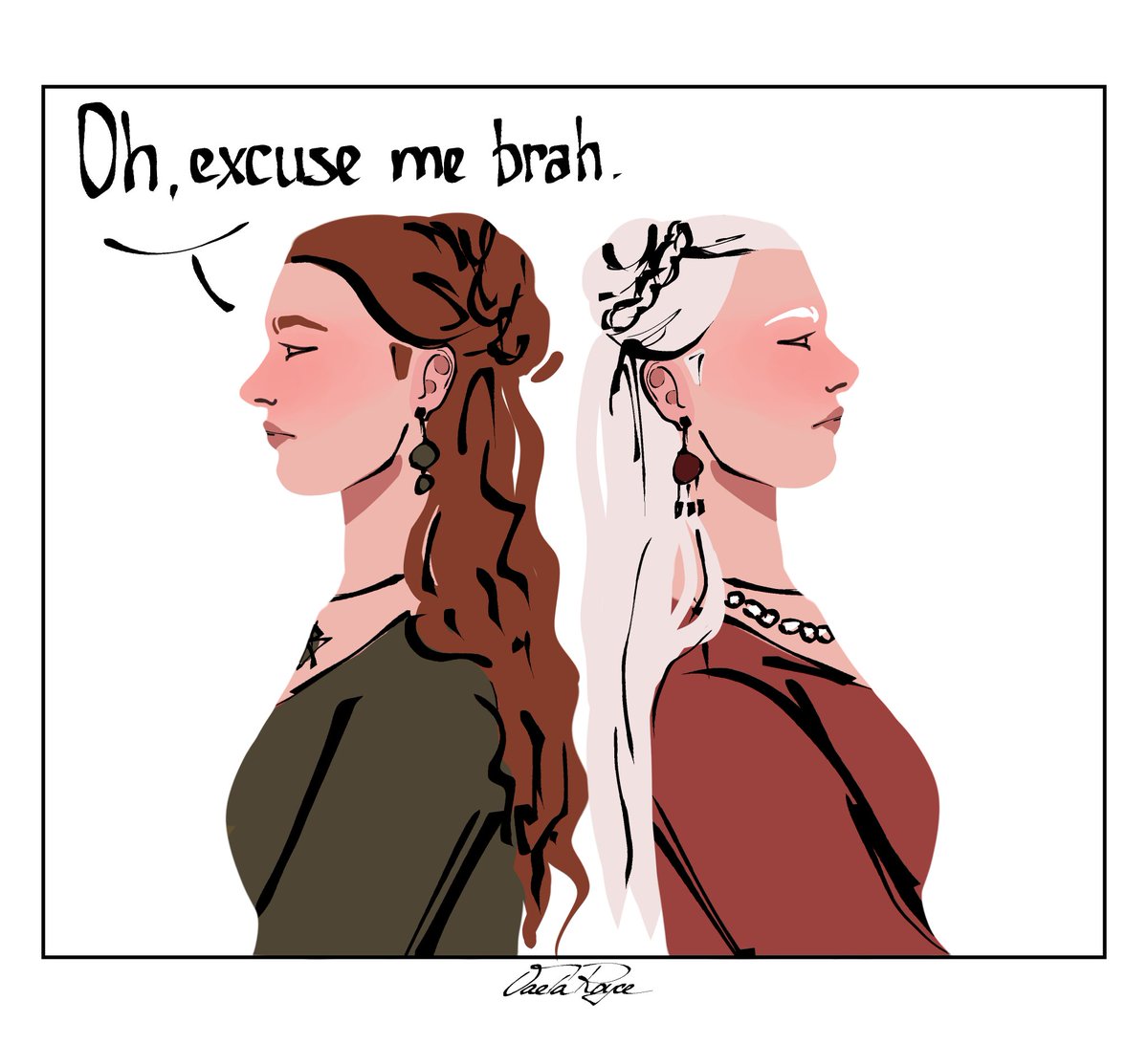 VaelaRoyce's tweet image. Some memes🌝🤭

#HouseOfTheDragon #hotd #asoiaf #rhaenyratargaryen #alicenthightower #meme #vaelaroyce