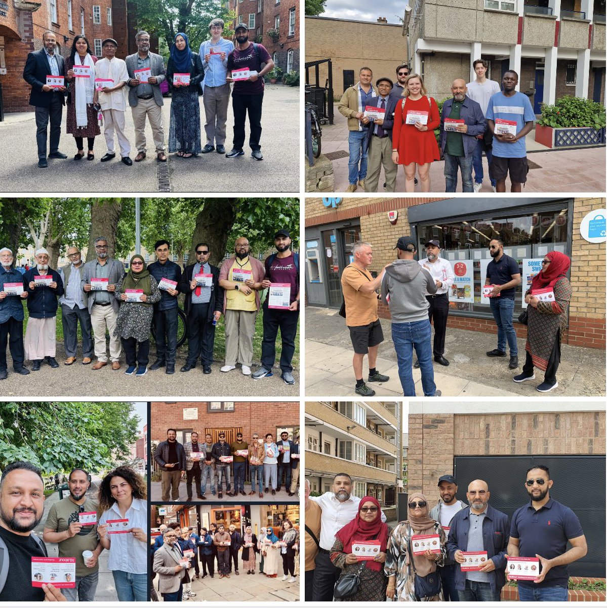 This weekend we have been listening to residents across TH. Lots of positive conversations as well as local issues e.g damp &amp; mould, Council Tax increase &amp; mayor Rahman’s increased music festivals in Vicky Park. Together building a momentum for change in Tower Hamlets. Join us!