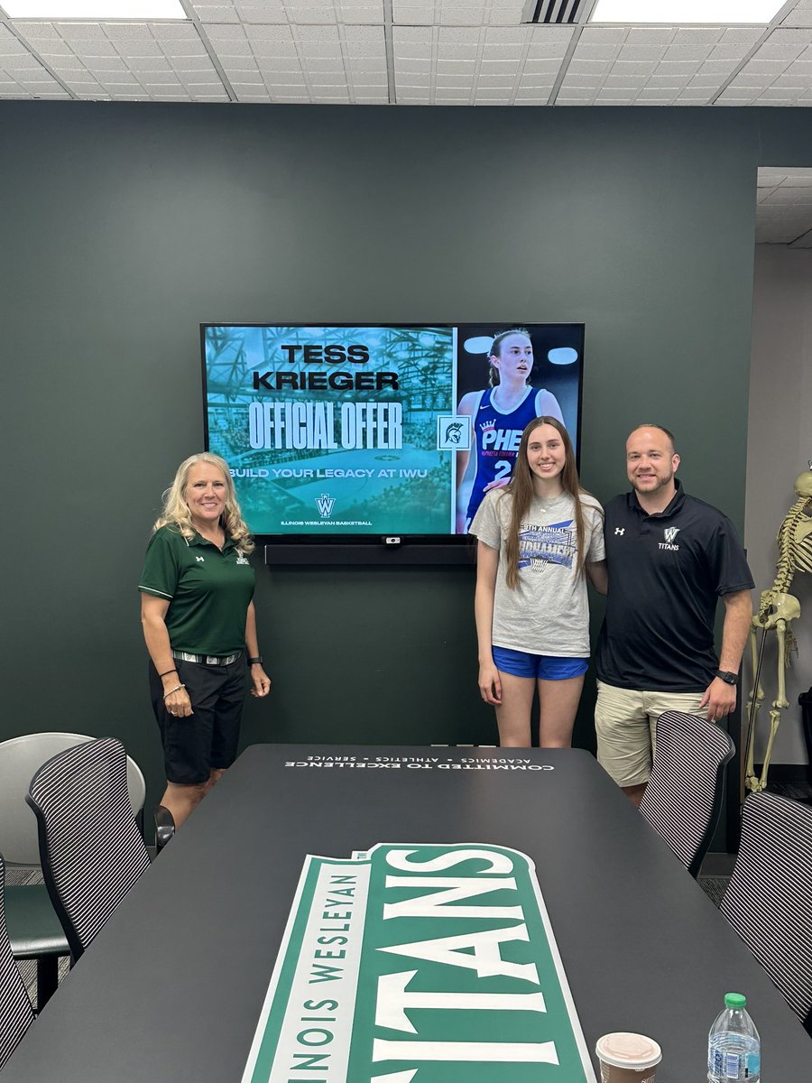 Tess Krieger (@tesskrieger2026) on Twitter photo After a great visit, I’m SO excited to announce that I’ve gotten an offer from <a href="/IWUWomensBball/">Illinois Wesleyan Women's Basketball</a>! Thank you so much for believing in me. <a href="/BrianEhresman/">Brian Ehresman</a> <a href="/MiaSmith1414/">Mia Smith</a> <a href="/PheeElite/">Napheesa Collier Elite</a> <a href="/CHS_GBB/">Clayton High School Girls’ Basketball</a> <a href="/Coach_Adams92/">Anthony Adams</a> <a href="/CoachBWillis10/">Brittany Willis</a> After a great visit, I’m SO excited to announce that I’ve gotten an offer from <a href="/IWUWomensBball/">Illinois Wesleyan Women's Basketball</a>! Thank you so much for believing in me. <a href="/BrianEhresman/">Brian Ehresman</a> <a href="/MiaSmith1414/">Mia Smith</a> <a href="/PheeElite/">Napheesa Collier Elite</a> <a href="/CHS_GBB/">Clayton High School Girls’ Basketball</a> <a href="/Coach_Adams92/">Anthony Adams</a> <a href="/CoachBWillis10/">Brittany Willis</a>