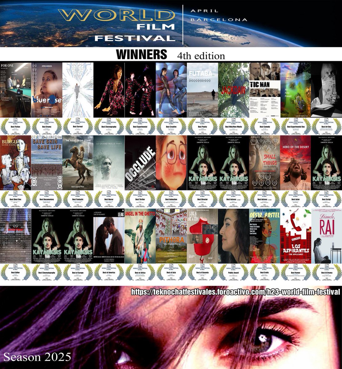 ROUTINE MAJOR NEW WIN!!! “Routine” (the prequel to “Staycation”) WON at the World Film Festival, taking place May 31, 2025, in Barcelona, Spain! Thank you to the Festival and Go Team Routine/Staycation!
 
WINNER
“Best Editor” – Emile Haris
Win Page: forumfilm.foroactivo.com/h83-world-film…
