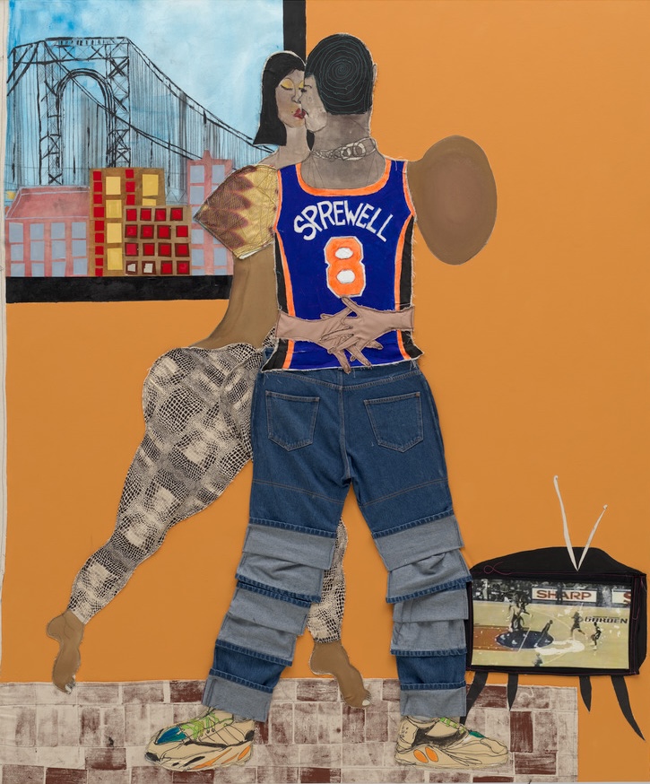 🏀 Shoutout to the Knicks on a season full of heart, hustle, and unforgettable moments. We’re proud of this team and already counting down to next year. 💙🧡

Tschabalala Self’s "Sprewell" (2020), on view now in "Collection in Focus | The Reach of Faith Ringgold", radiates the