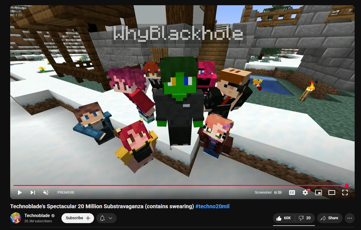 WhyBlackhole's tweet image. HI GUYYSS WE MADE INTO THE ENDING OF THE TECHNOBLADE VIDEO!!! TECHNOBLADE NEVER DIES