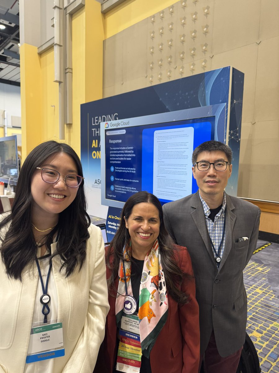 Latinamd's tweet photo. #ASCO25 Stop by @Google booth in Hall E to get a demo of the new @ASCO Guidelines Assistant to search the database of uptodate and evidence-based guidelines produced by @ASCO #EBMC #AI- powered #medicaleducation https://t.co/n0vUg1JxL8