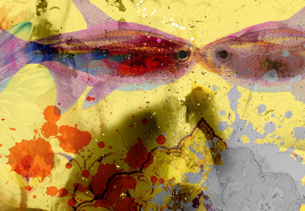 In Love
"All is beautiful when we kiss!"

Digital collage 
Live auction on <a href="/salvor_io/">Salvor 🚢🔺</a>🔺
Duration: 3 days
Reserve: 0.85 $AVAX 
Qualifies for bidding and collecting points 
 #TheArtChain