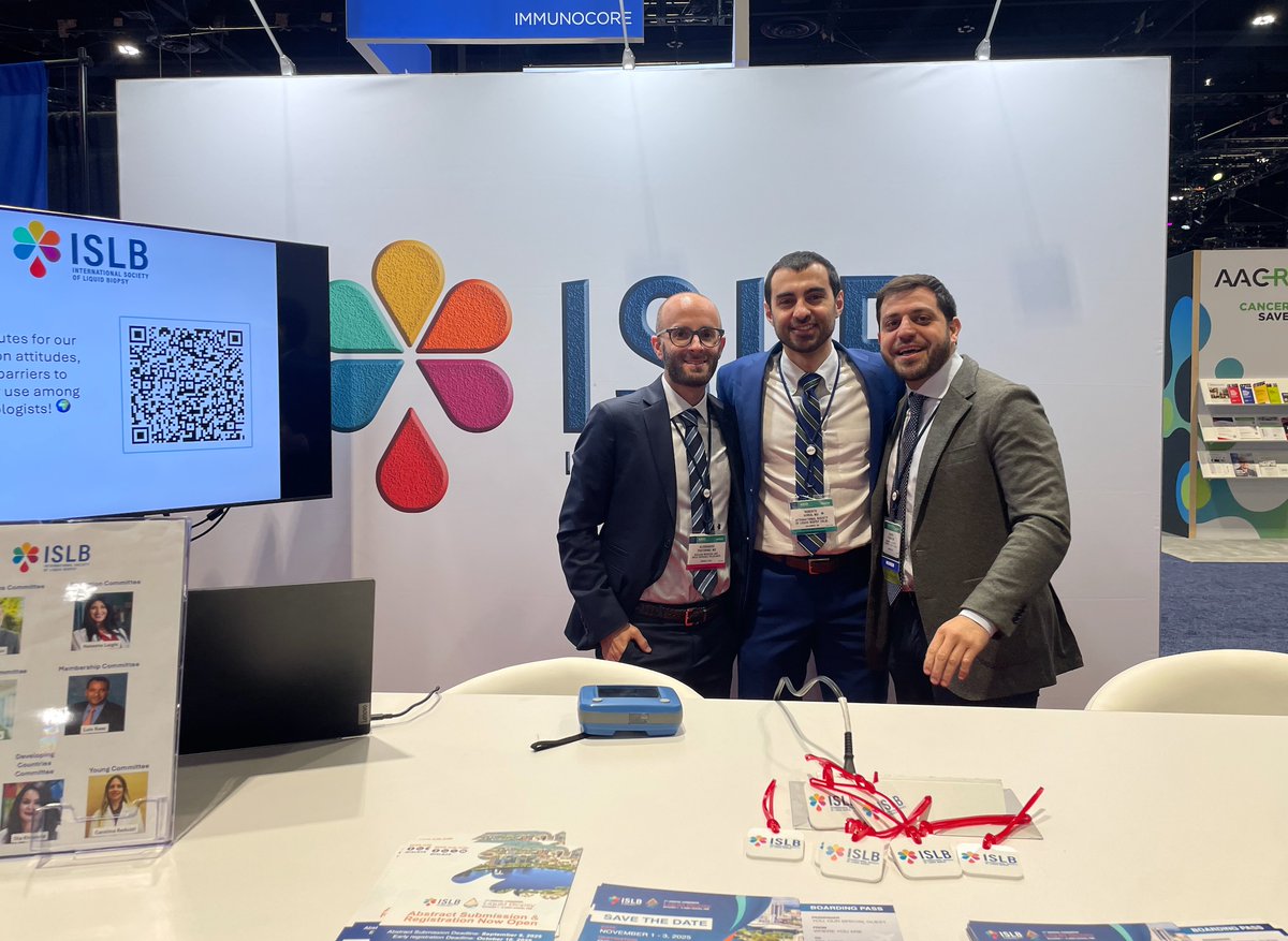 International Society of Liquid Biopsy (@isliquidbiopsy) on Twitter photo Friends from Genova, Italy, are coming to visit us today at the ISLB, stop by #Booth12041 in #ASCO25
<a href="/AlbertoPuccini/">Alberto Puccini</a> @AlessandroPastorino <a href="/RobertoBoreaMD/">Roberto Borea, MD</a> <a href="/SanMartino_Ge/">Ospedale San Martino Genova</a> <a href="/HumanitasMilano/">Humanitas Milano</a> Friends from Genova, Italy, are coming to visit us today at the ISLB, stop by #Booth12041 in #ASCO25
<a href="/AlbertoPuccini/">Alberto Puccini</a> @AlessandroPastorino <a href="/RobertoBoreaMD/">Roberto Borea, MD</a> <a href="/SanMartino_Ge/">Ospedale San Martino Genova</a> <a href="/HumanitasMilano/">Humanitas Milano</a>