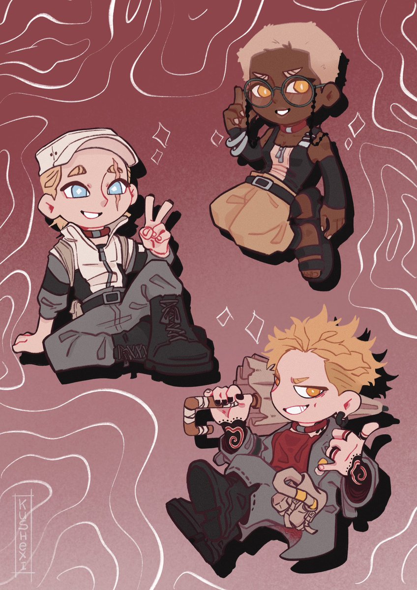 Wanted to draw my favorites #GACHIAKUTA #GachiArt